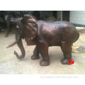 small metal African elephant statues
